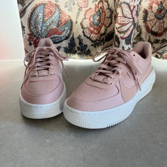 Nike Air Force 1 AF1 Platform PLT.AF.ORM Sneakers Pink Oxford Light Soft Pink - Picture 1 of 11